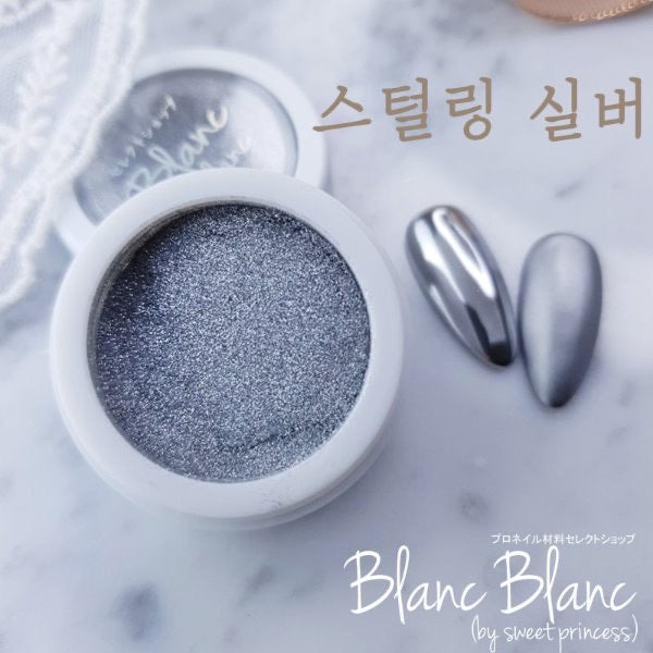BLANC BLANC sterling silver chrome powder W37