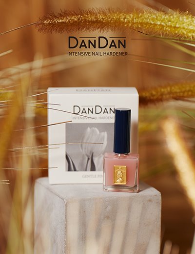 GENTLE PINK Dan Dan intensive nail hardner - Free acetone free remover included
