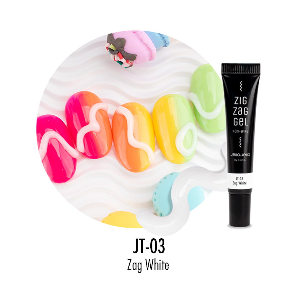 JELLO JELLO Zig Zag 3D Gel (No-wipe) - 19 colour options (JT-01 to JT-21)