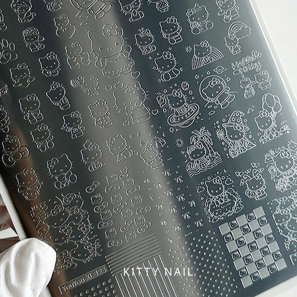 BONNIEBEE Kitty stamping plate