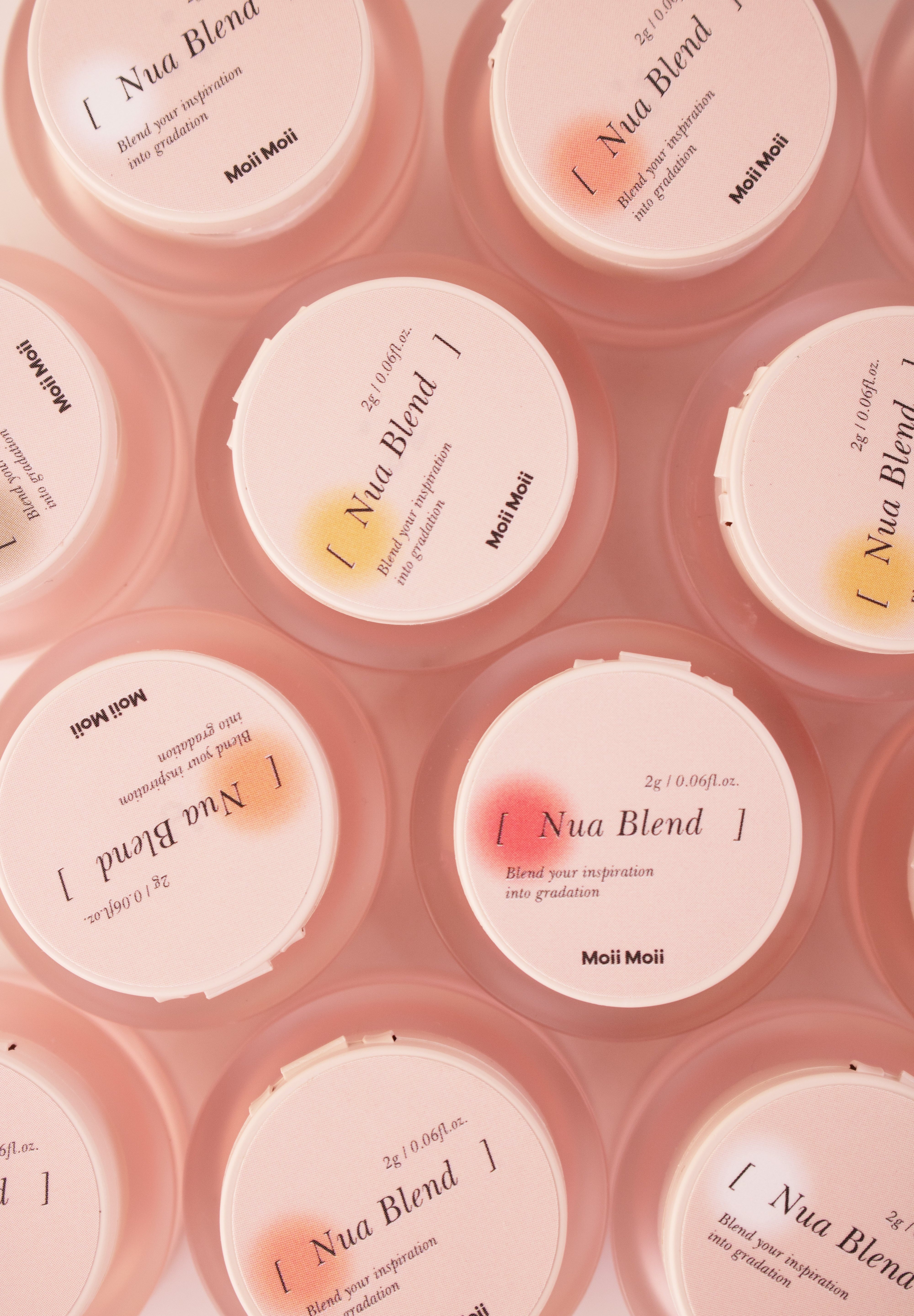 MOII MOII Nua Blend Gradation gel 6pc set + Gradation Sponge 70pc