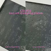 CLODI Nail art stamping plate - 2 types