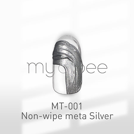 my&bee non-wipe meta silver - texture gel