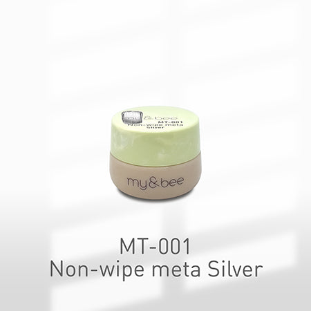 my&bee non-wipe meta silver - texture gel