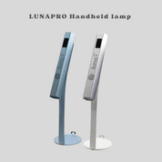 LUNAPRO Handlheld lamp with magnetic stand - Silver/Blue