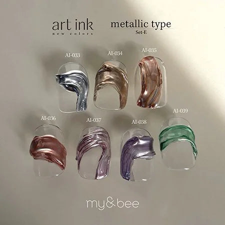 my&bee art ink metallic type - 7 colours