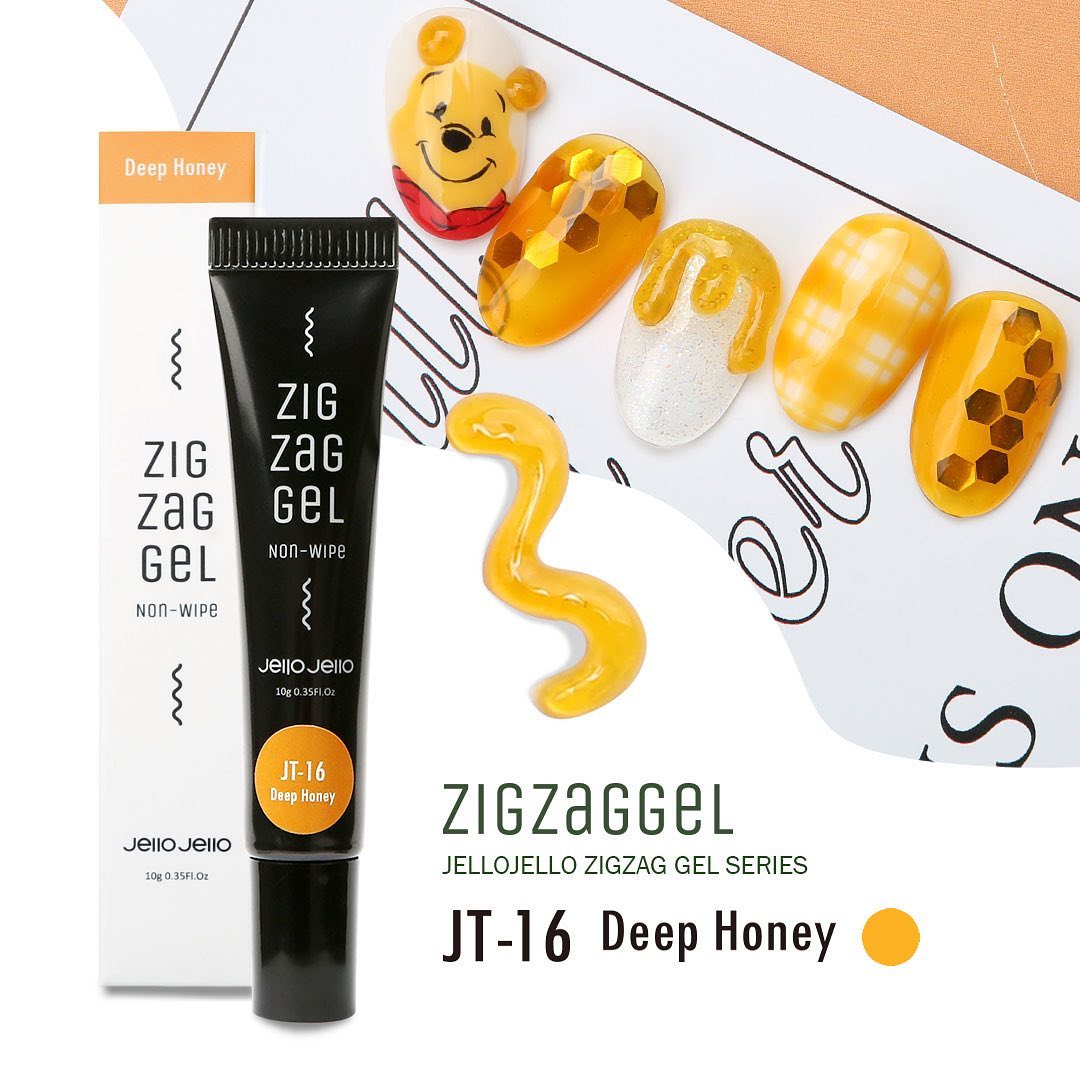 JELLO JELLO Zig Zag 3D Gel (No-wipe) - 19 colour options (JT-01 to JT-21)