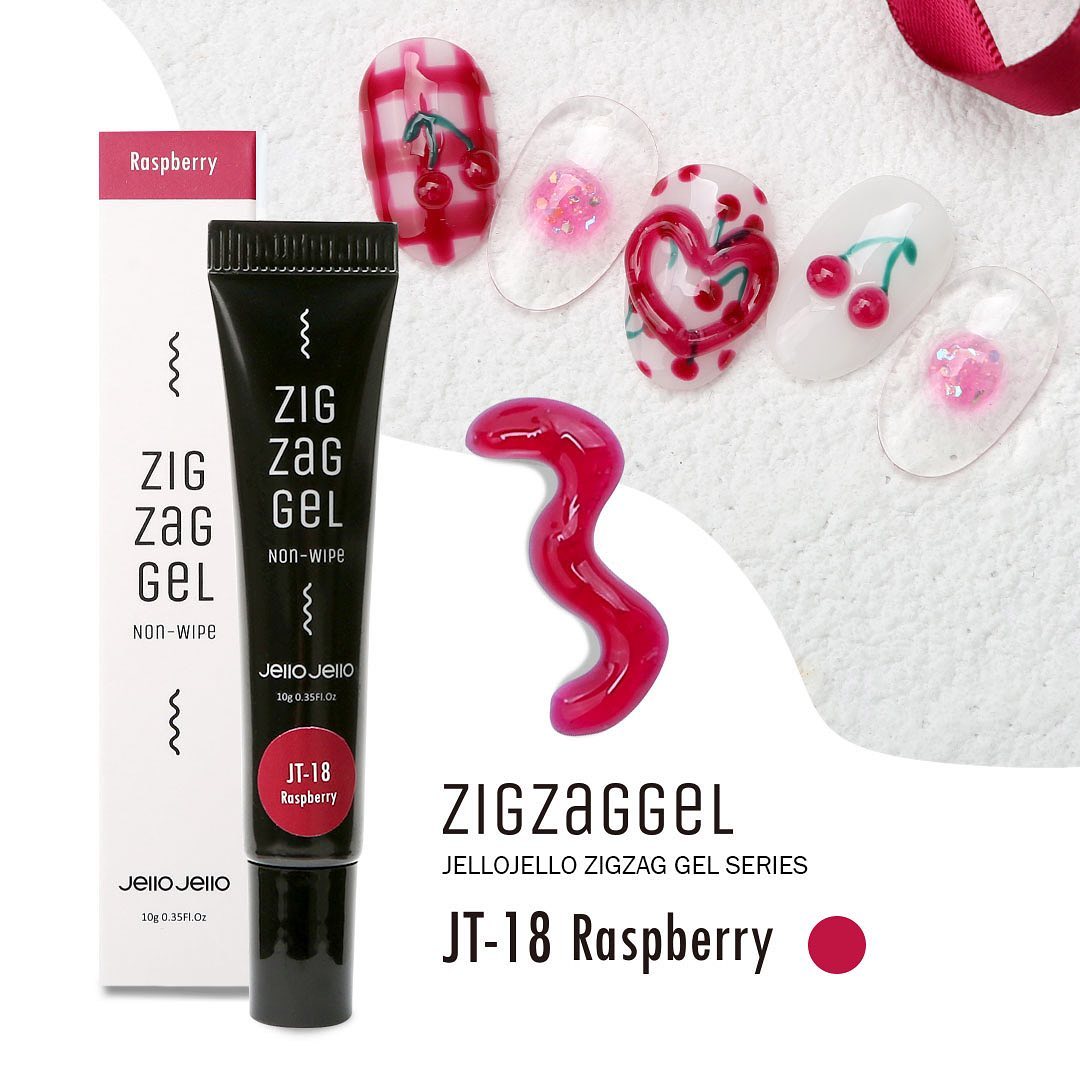 JELLO JELLO Zig Zag 3D Gel (No-wipe) - 19 colour options (JT-01 to JT-21)