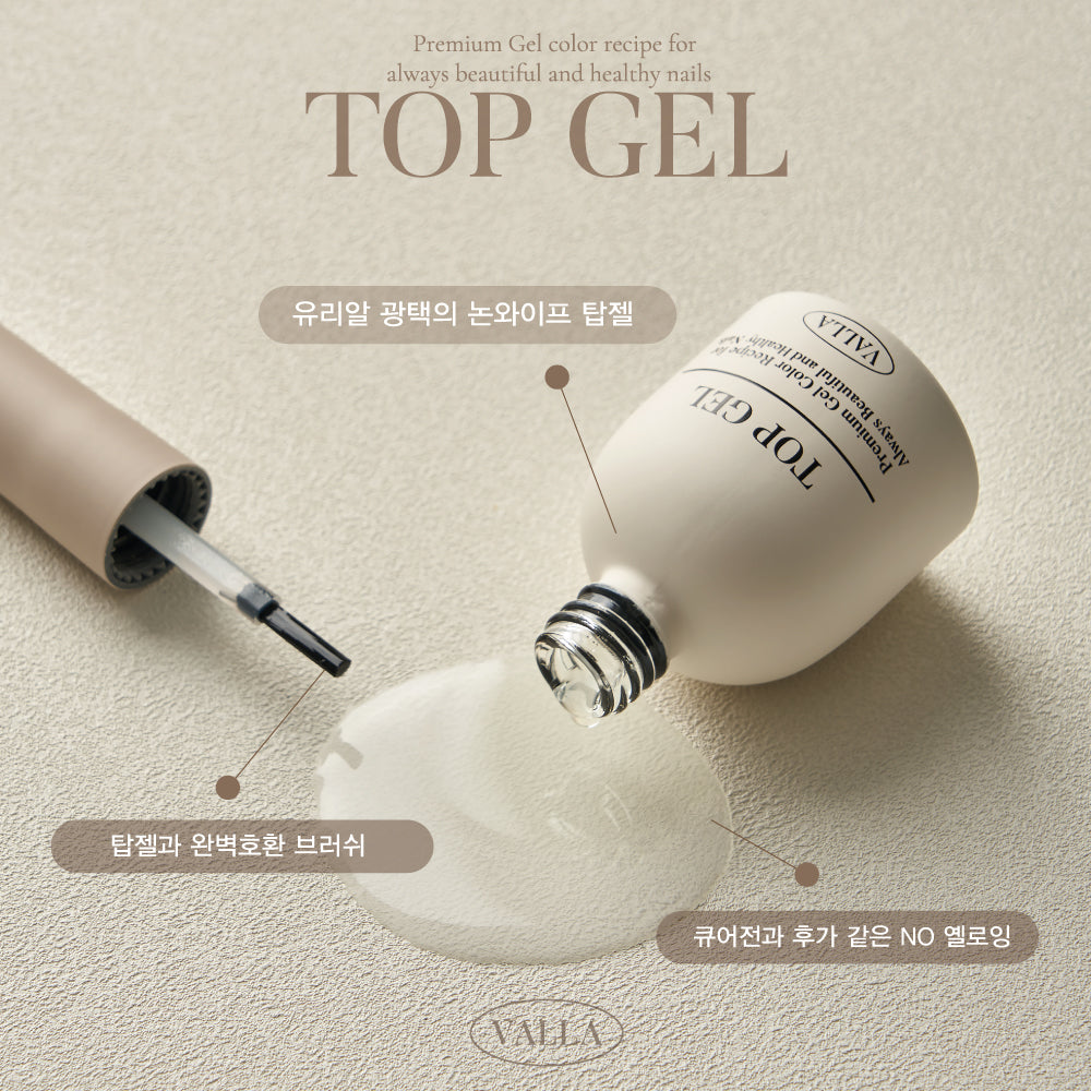 Valla Basics Series - Top/Matte Top/Base/Pro Base Gel/Clear Gel