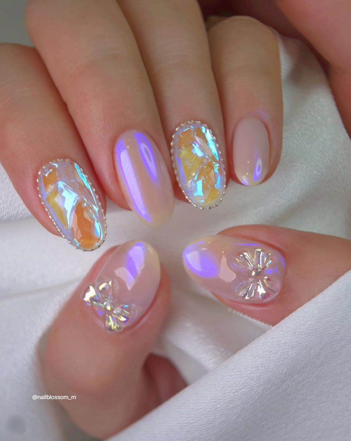 BONNIEBEE Petit satin chrome powder - Purple beam