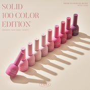 [PRE-ORDER ONLY] Valla Solid 100pc Non-Wipe Opaque Gel Collection (Includes 1 Top Gel, 1 Matte Top and Solid Colour Chart Board)