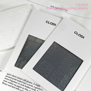 CLODI Nail art stamping plate - 2 types