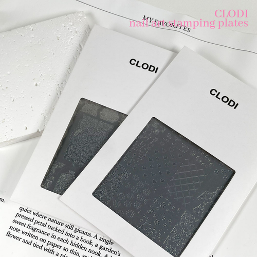 CLODI Nail art stamping plate - 2 types