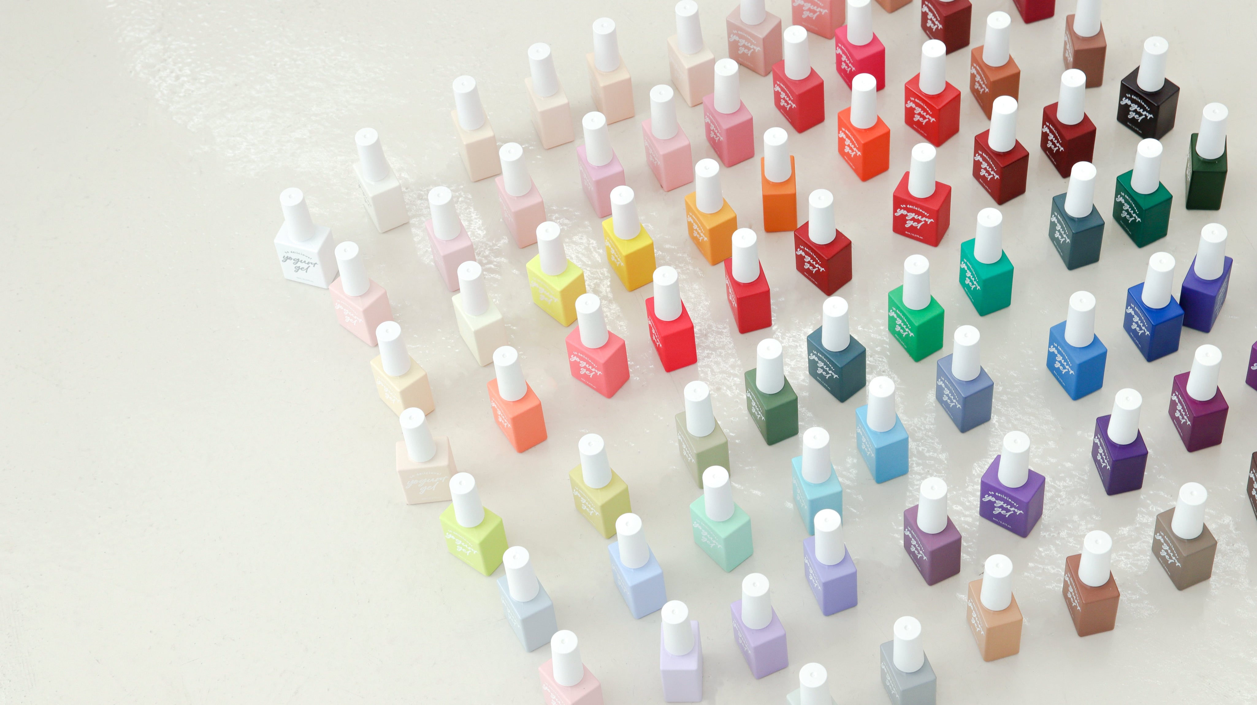 Yogurt Nail Individual Opaque Colour Gels - 15 top popular colours