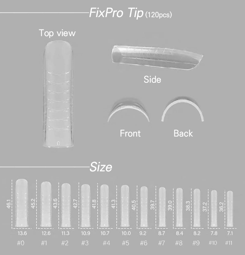 LIUHWA Fixpro dual form tips - square
