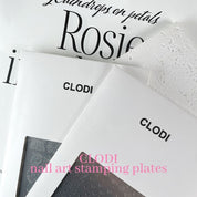 CLODI Nail art stamping plate - 2 types