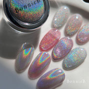 BONNIEBEE Hologram powder - Magnetic + chrome powder in 1