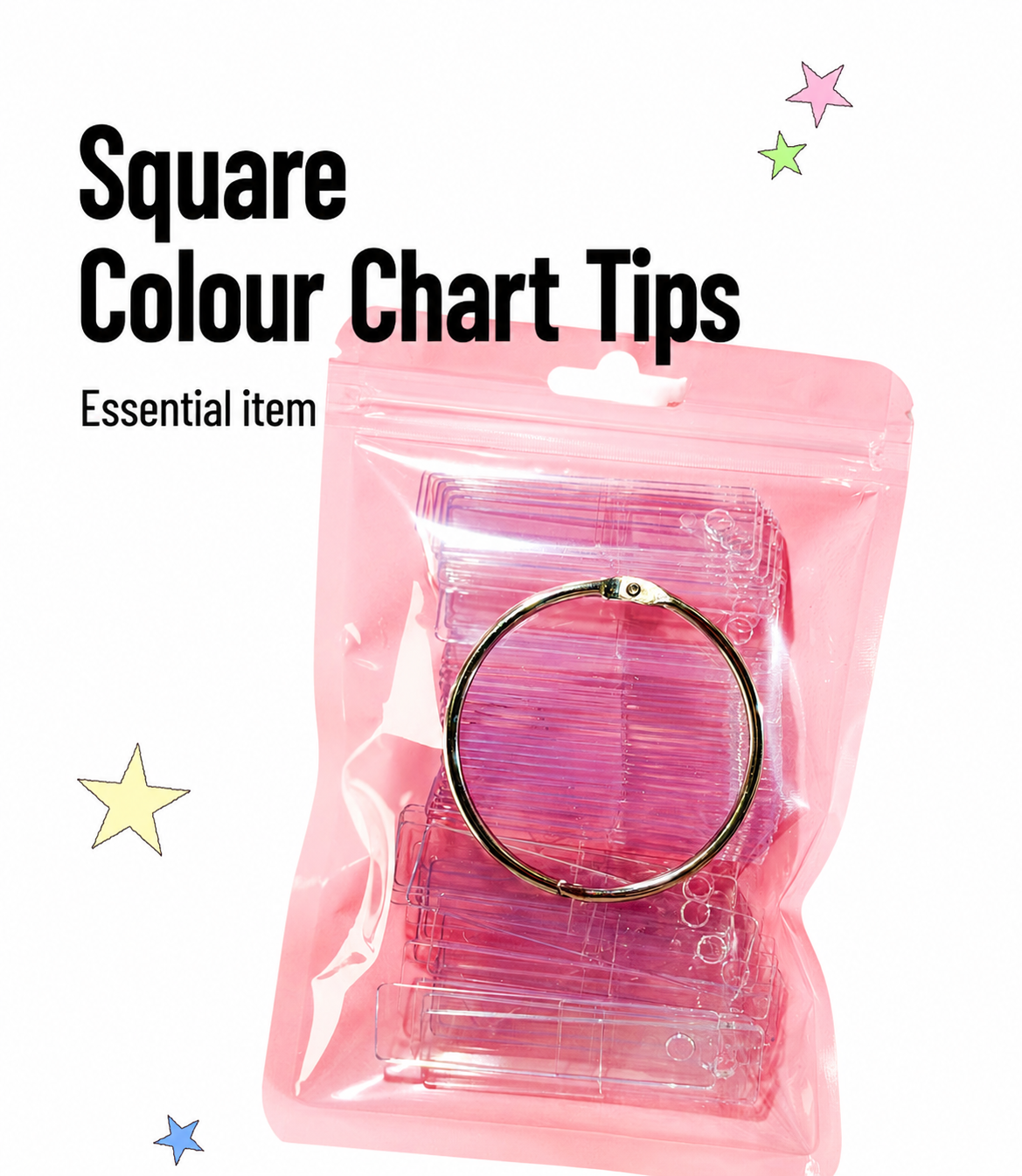 RORO Square colour chart tip 50pc