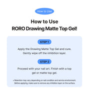 RORO Drawing matte top - Chrome resistant