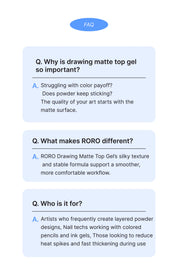 RORO Drawing matte top - Chrome resistant