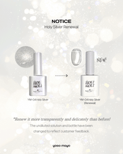 YOGO Holy moly Silver magnetic cat eye gel + FREE MAGNET | UPDATED VER.