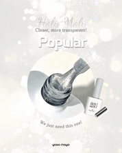 YOGO Holy moly Silver magnetic cat eye gel + FREE MAGNET | UPDATED VER.