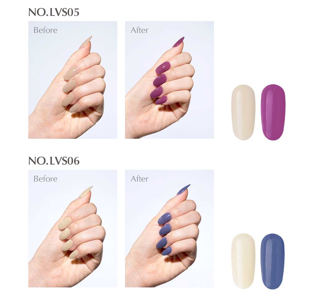 Leav Makeover UV (Colour changing) Collection 6pc set
