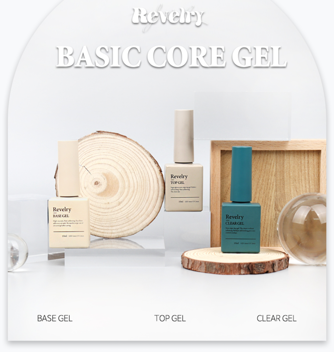 REVELRY Basic core gel - top/clear/base