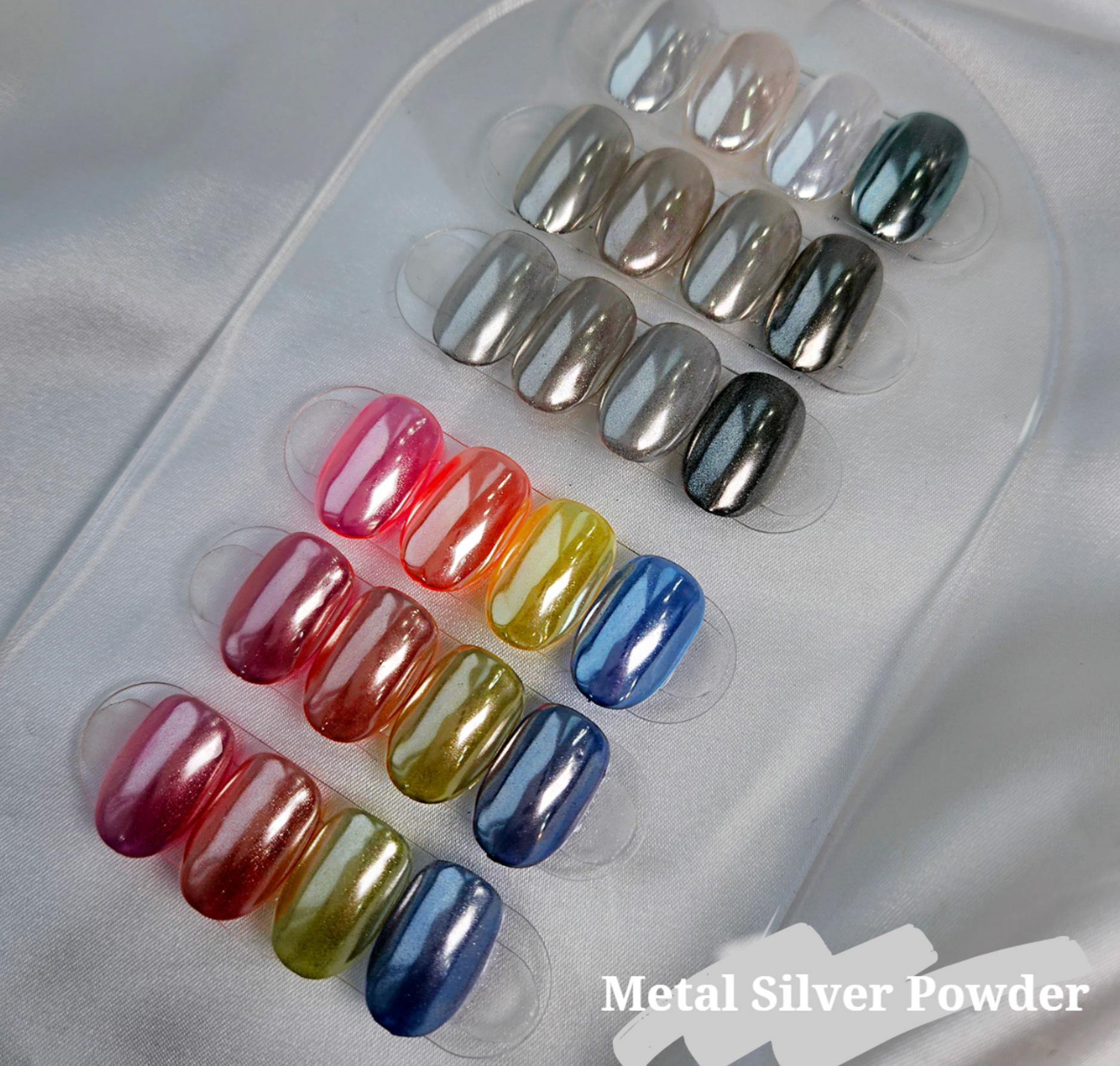 BONNIEBEE Metal silver chrome powder - 3 colours