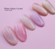 ICE GEL White galaxy Crystal 6pc collection - magnetic glitter gel