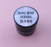 ICE GEL Heavy metal - High shine chrome silver gel