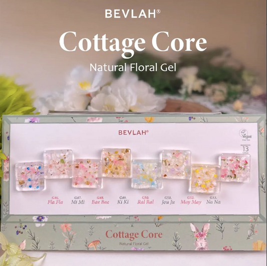 (IN STOCK) BEVLAH Cottage Core Collection - 8 natural floral gels (HEMA FREE)