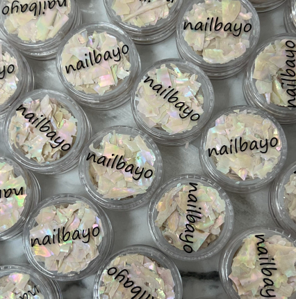 NAILBAYO - Doi Aurora pearl shell deco