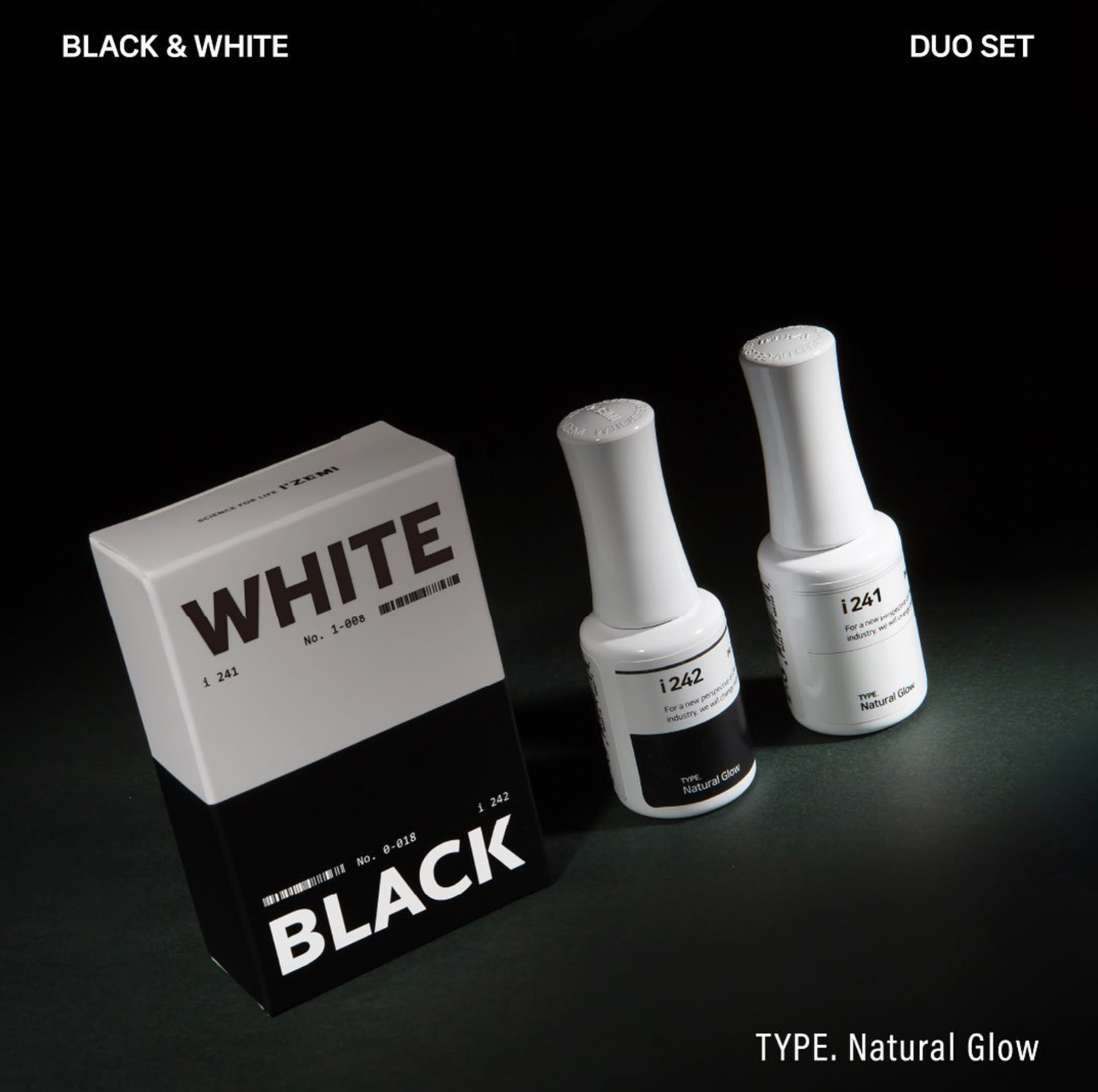 IZEMI Glow Black & White - Natural glow syrup gel