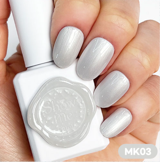 SHOW ME KOREA Milkiss MK03 - white pearl marble gel
