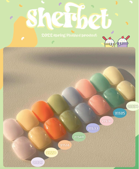 IT'S LIT NAIL Sherbet syrup gel collection - individual bottles