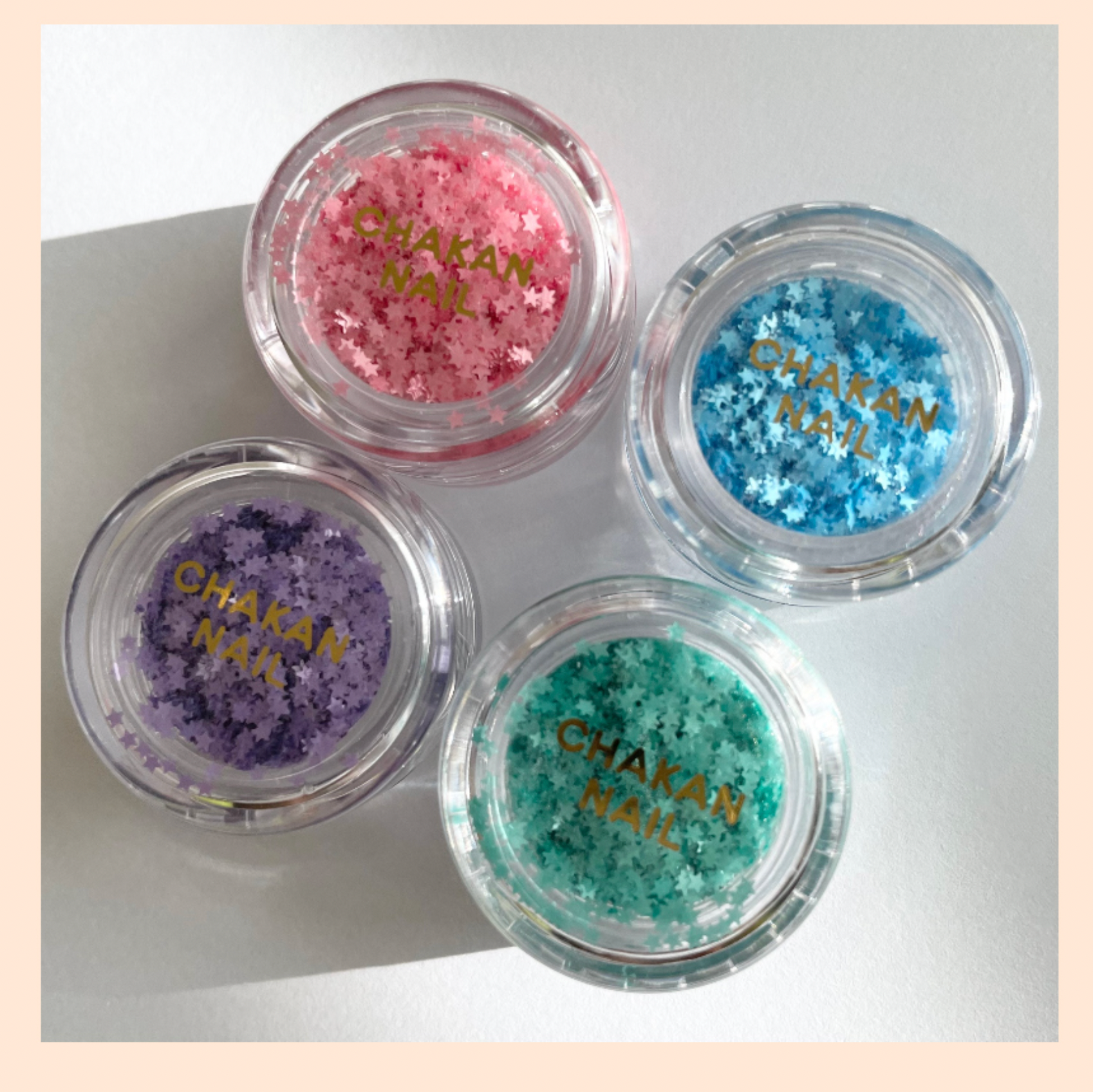 CHAKAN NAIL Pastel mini mini stars - 4 colours