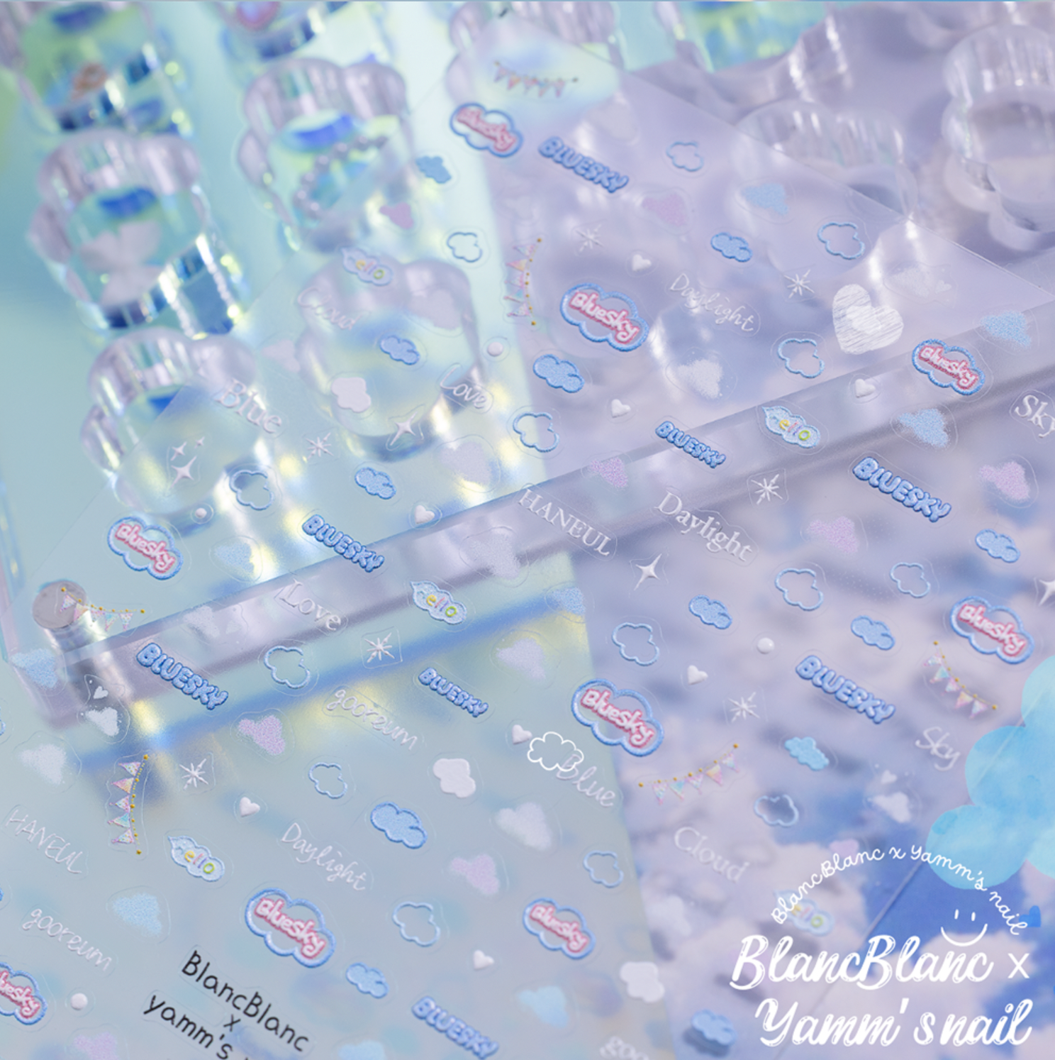 BLANC BLANC x YAMM'S NAIL Haneul cloud stickers