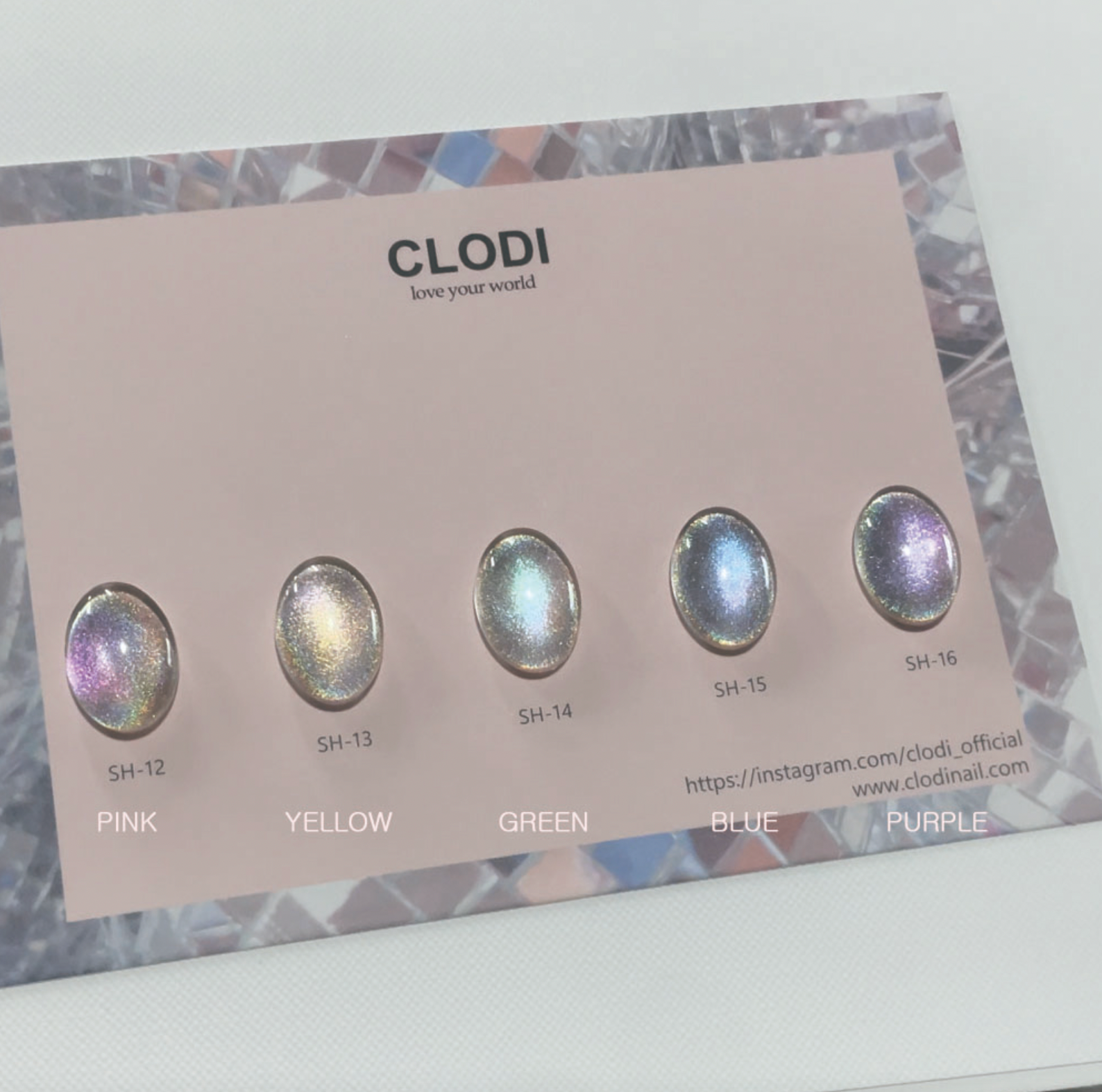 CLODI Super hologram magnetic gel 5 colours - individual/collection