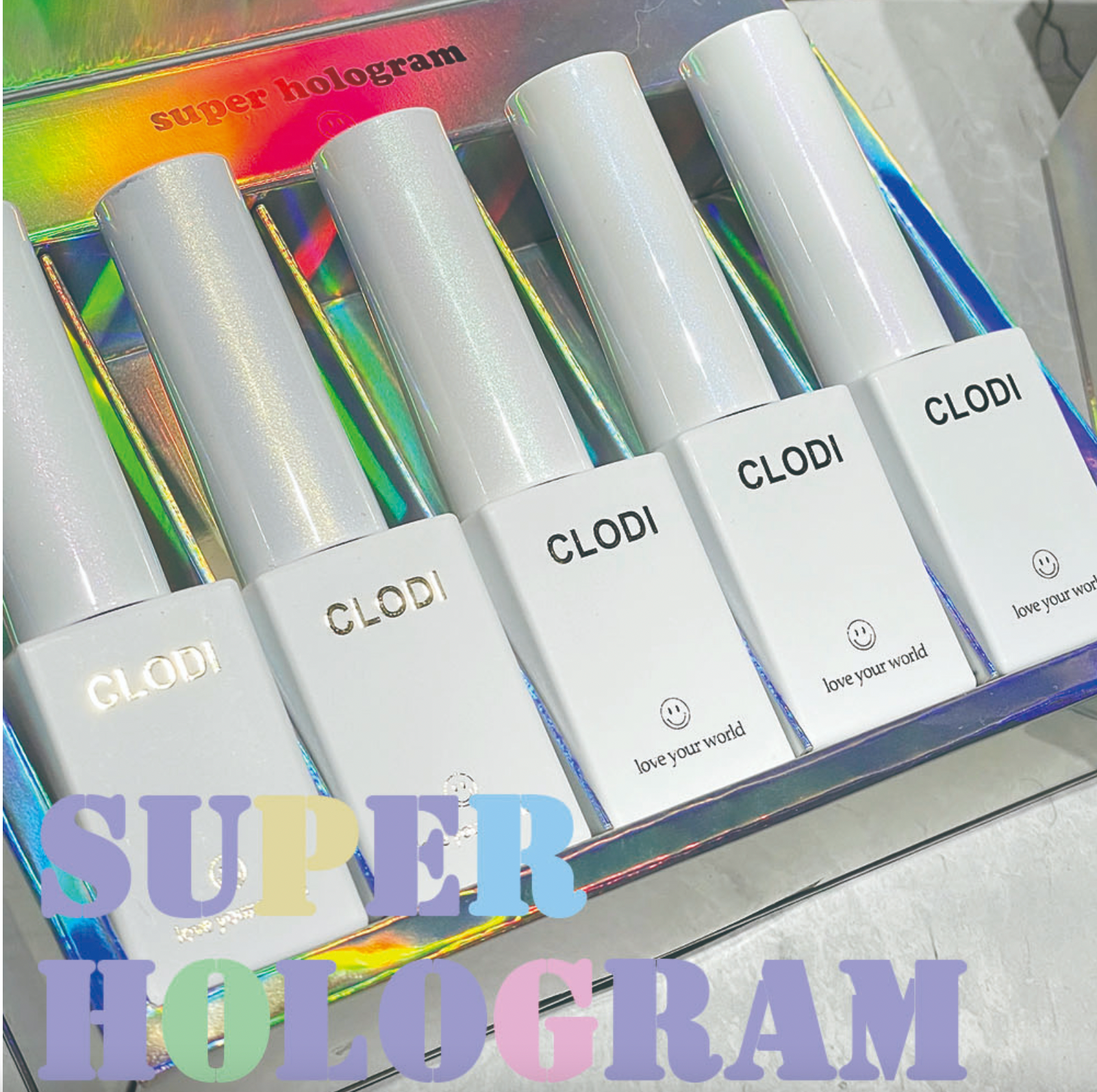 CLODI Super hologram magnetic gel 5 colours - individual/collection