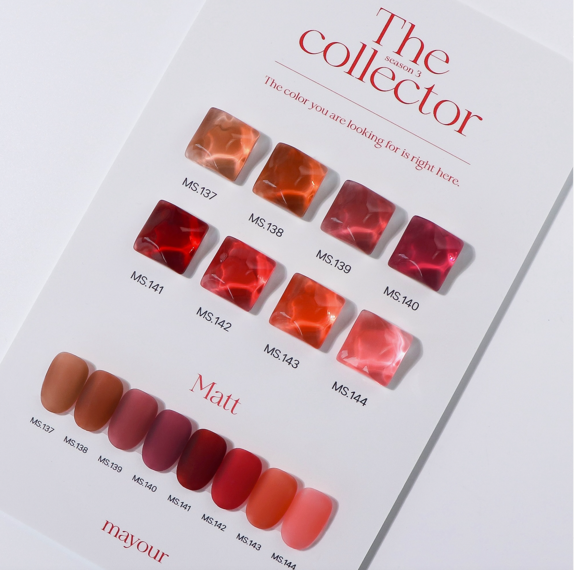 (PREORDER) MAYOUR The collector Season 3 full set - 40 syrup gels + display rack | 2 FREE GIFTS