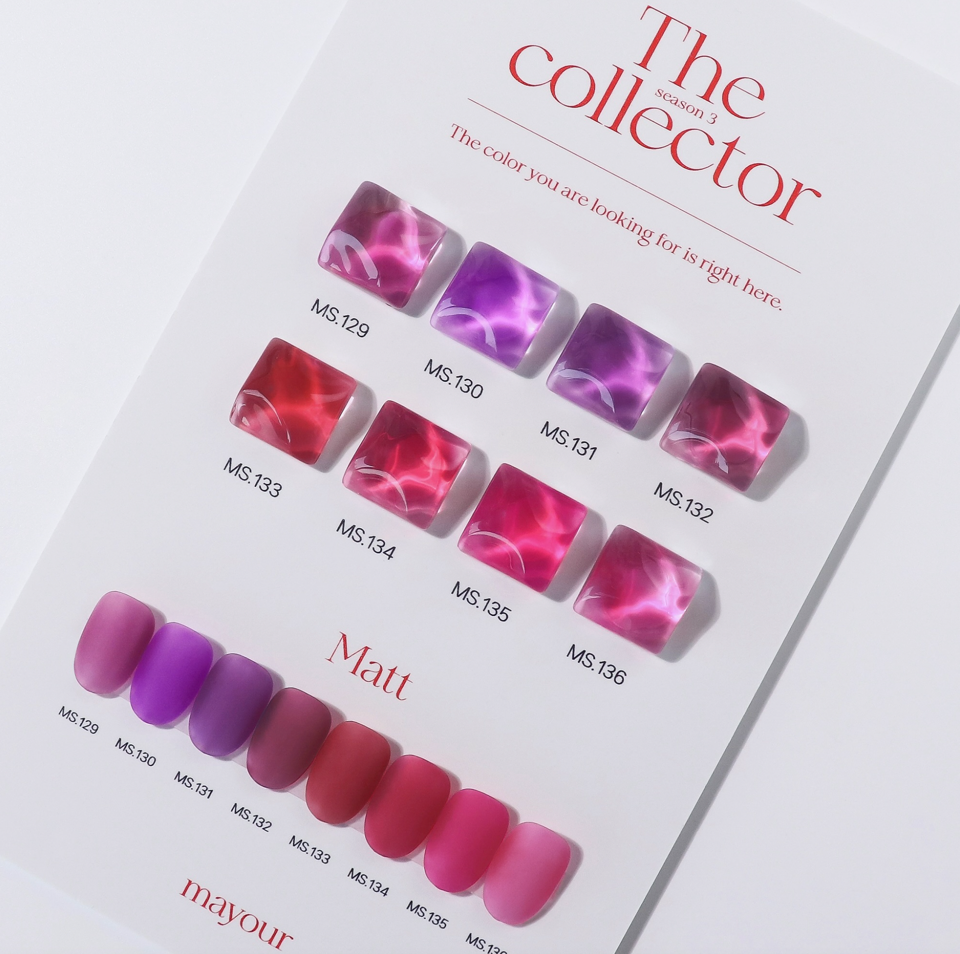 (PREORDER) MAYOUR The collector Season 3 full set - 40 syrup gels + display rack | 2 FREE GIFTS