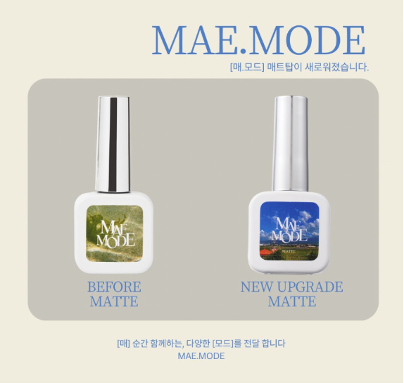 MAE MODE Matte top gel - For chrome & pencil art application (UPGRADED VERSION)