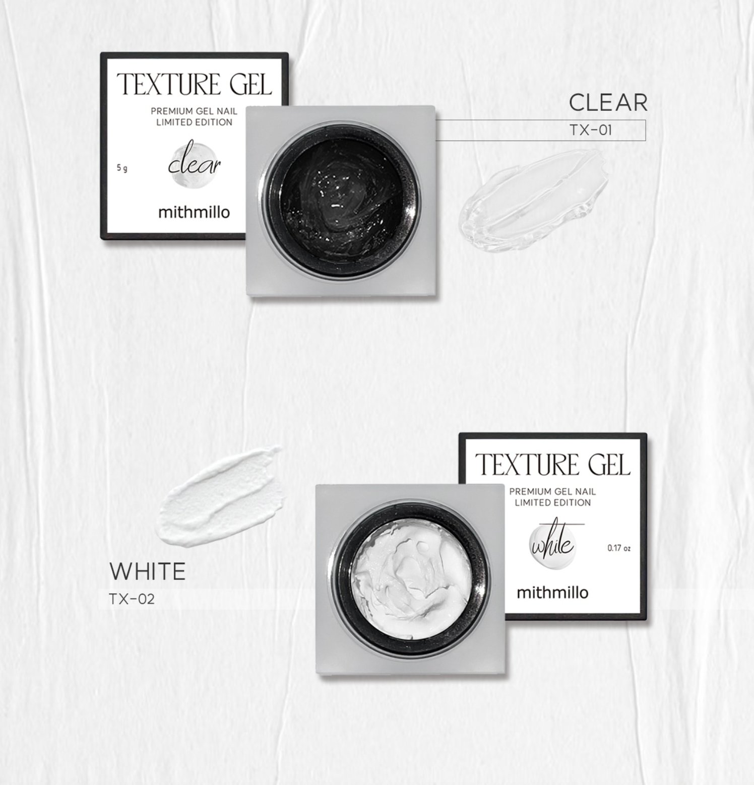 MITHMILLO Texture gel - Individual/collection + FREE GIFT FOR FULL SET