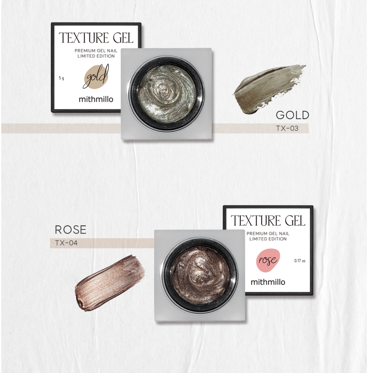 MITHMILLO Texture gel - Individual/collection + FREE GIFT FOR FULL SET