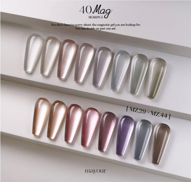 (PREORDER) MAYOUR The collector Season 5 | 40 Magnetic gels - Full set + display rack