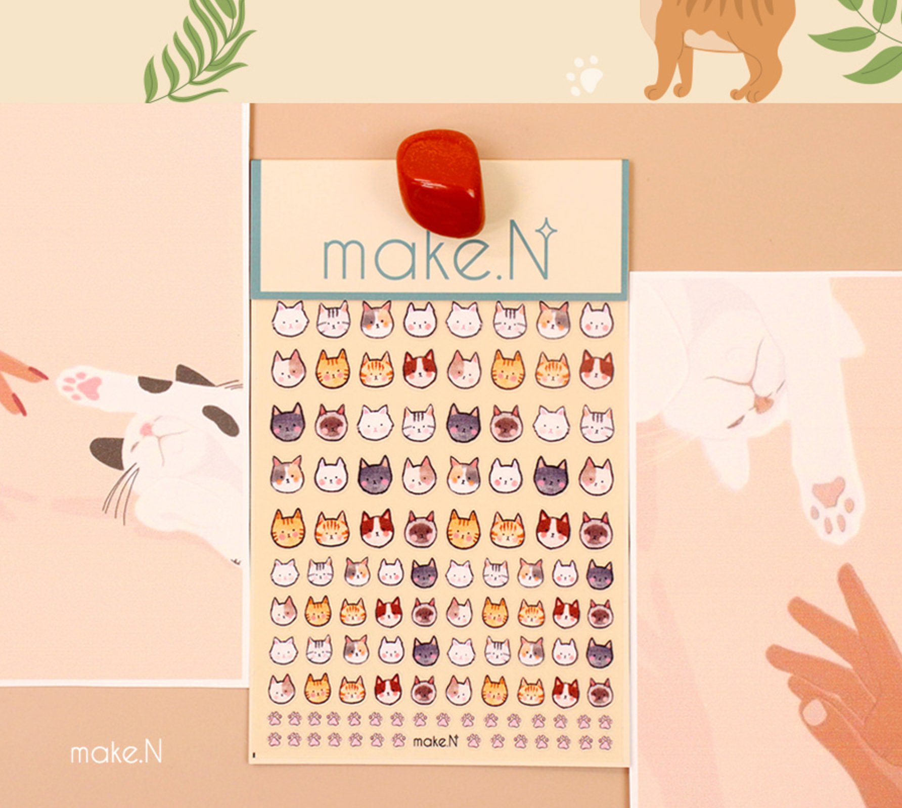 MAKE.N Neko stickers