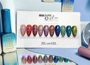 JEL and GEL Iceland's aurora 10pc collection - holographic magnetic gel