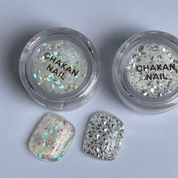 CHAKAN NAIL Pixie 3D glitter 2pc set