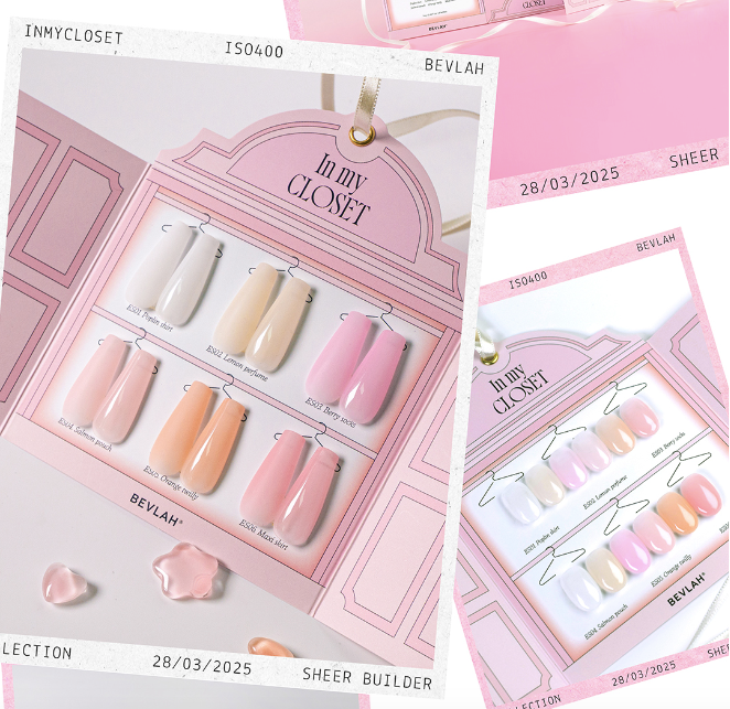 BEVLAH In my closet 6pc collection - colour builder/extension gel